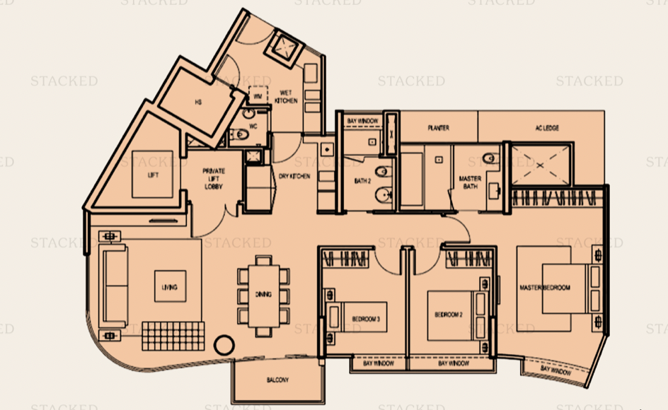 madison residences 3 bedroom