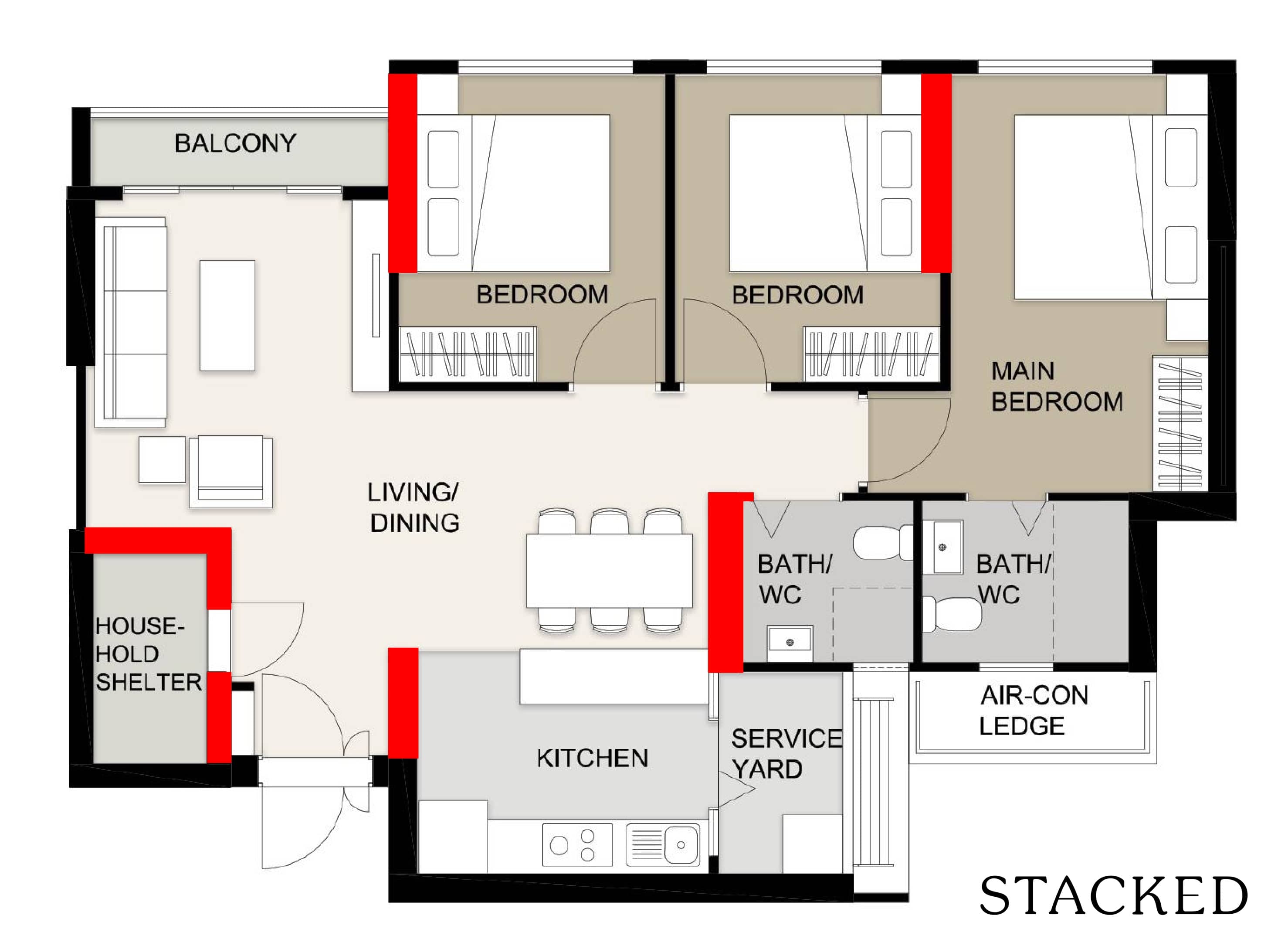 HDB Structural Walls