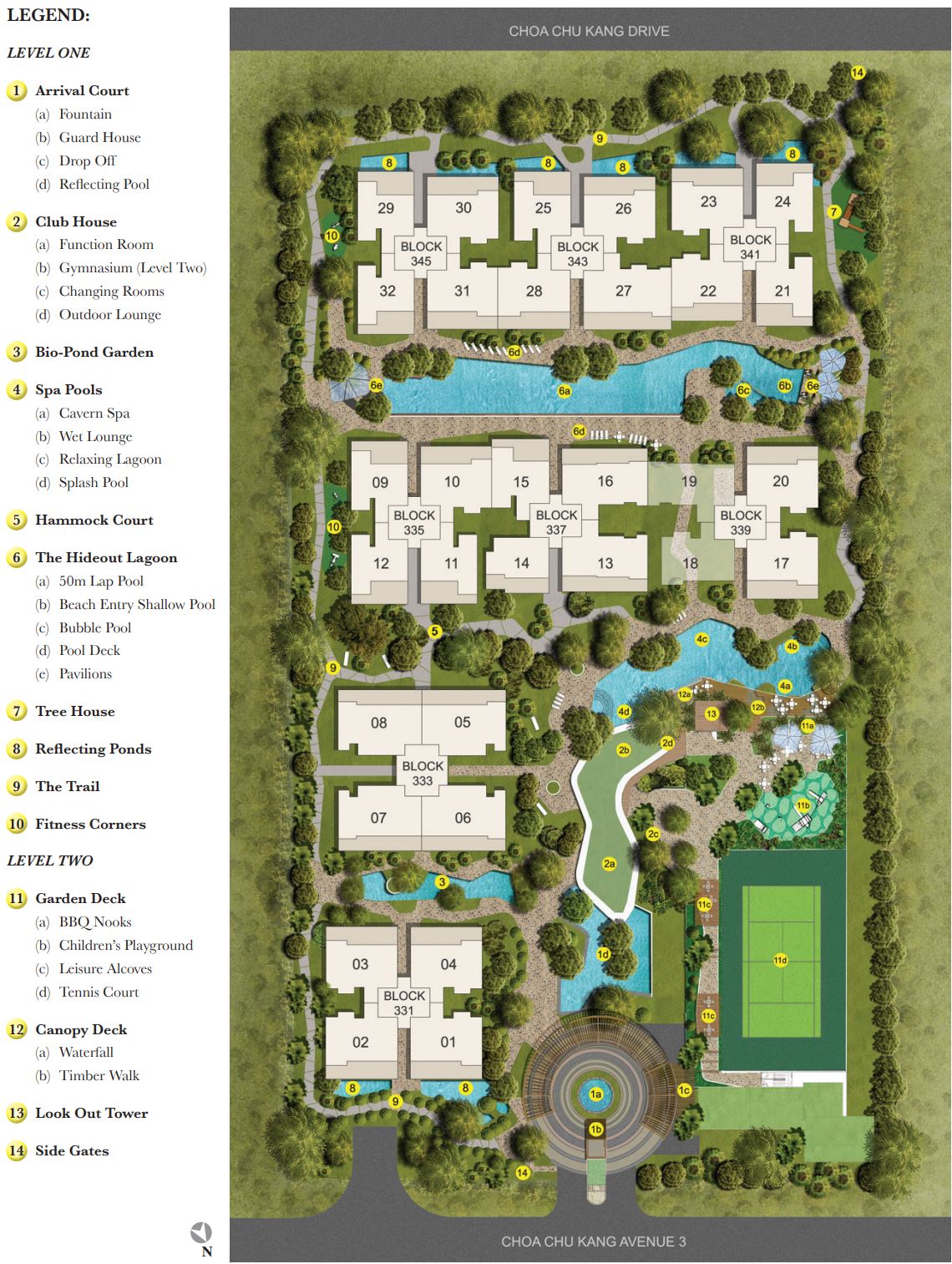 The Rainforest Site Plan