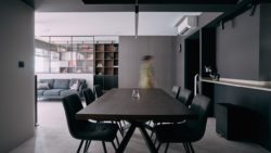 Inside A Dark Minimalist 5 Room HDB With A Truly Unusual Layout