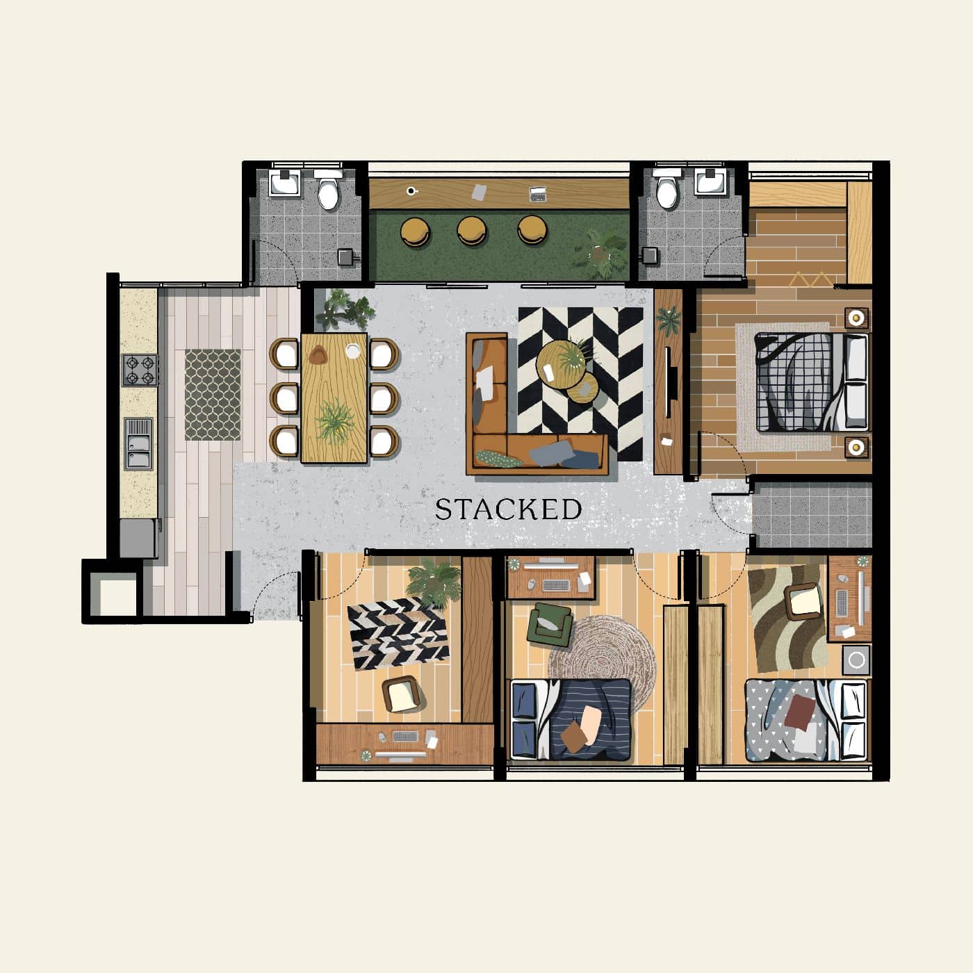 5 Interesting Room Hdb Layout Ideas