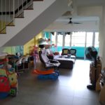First Floor of the EM Wide Open spaces and a great view of trees from the park downstairs the inevitability of our house becoming a playground 2