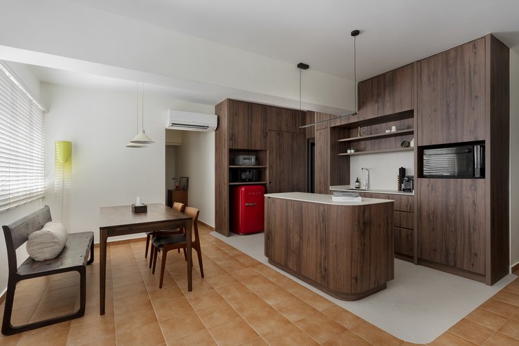 Tour A Mid-Century Modern HDB Home In Cantonment Close That Doubles As A Private Dining Space