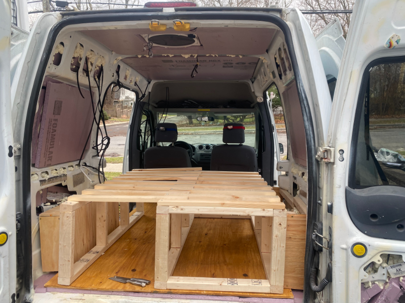 Our Bed Van Installation