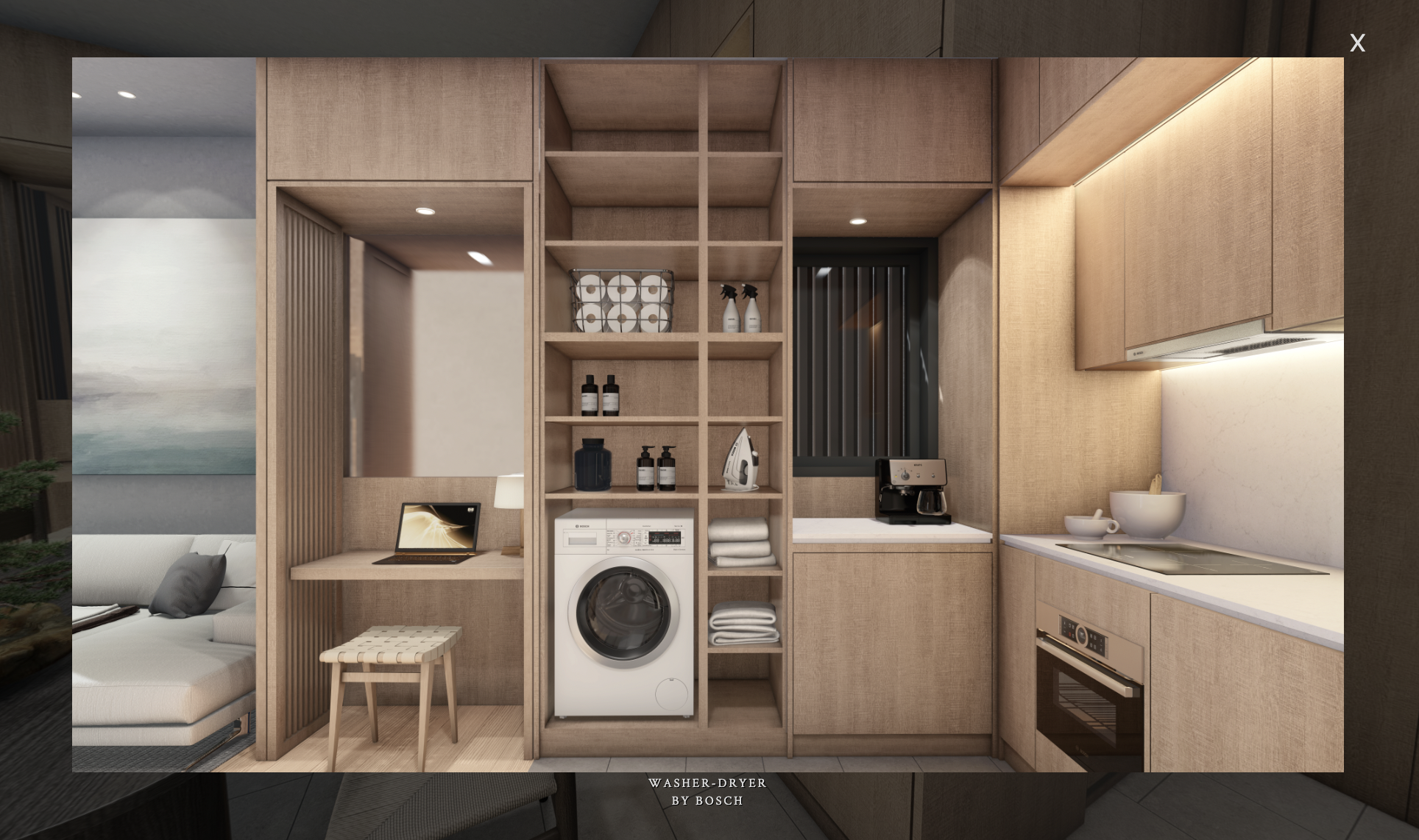 Ikigai 2 Bedroom Study Type B1 Washer and Dryer