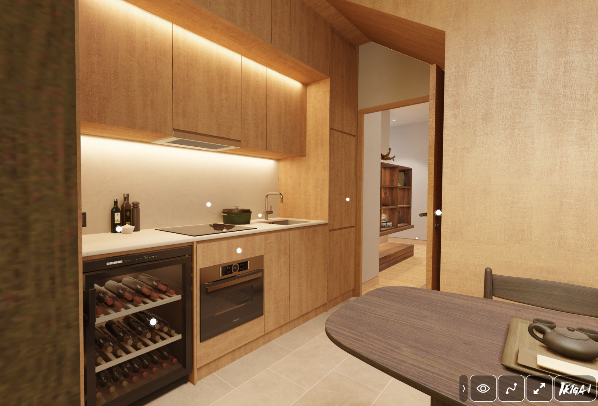 Ikigai 3 Bedroom PenthouseType C2 Kitchen Countertop Space