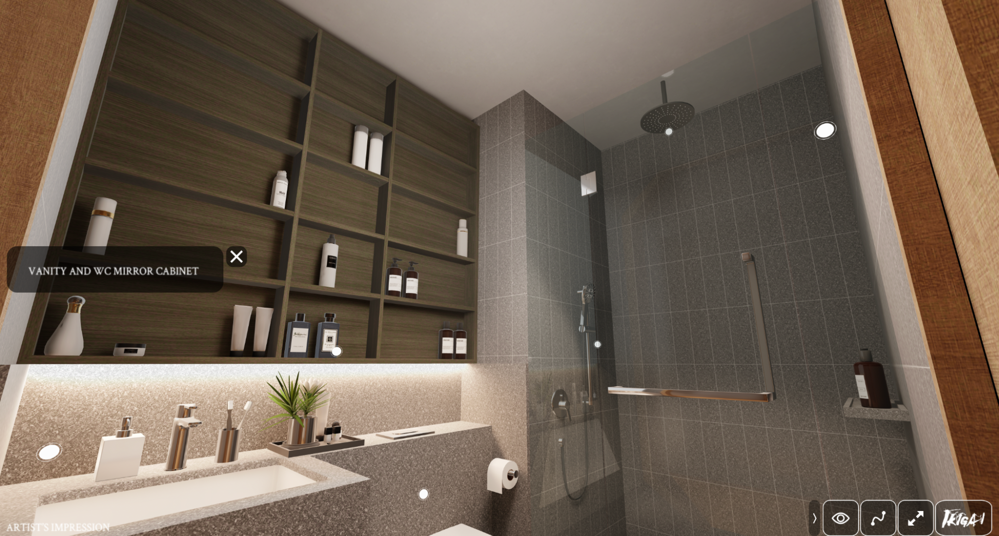 Ikigai 3 Bedroom PenthouseType C2 Common Bath Shower