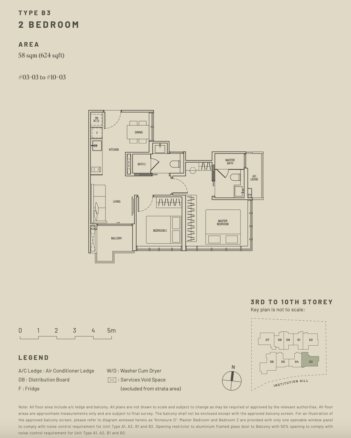 hill house 2 bedroom floor plan