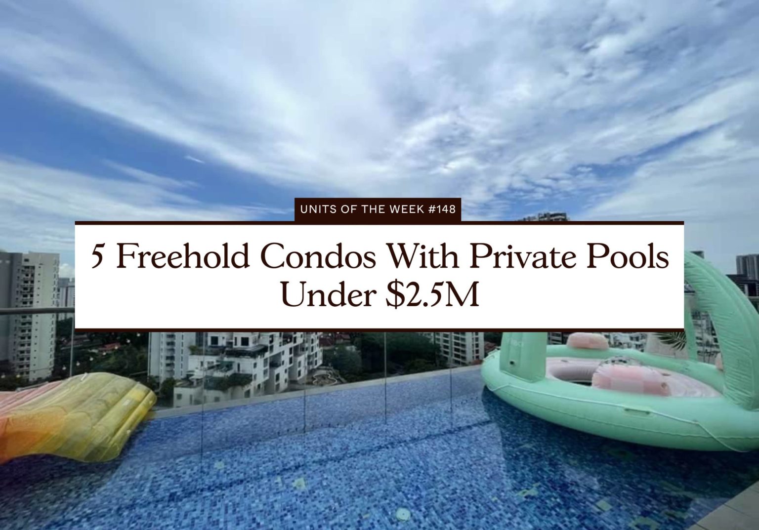 5 Freehold Condos With Private Pools Under 2.5M