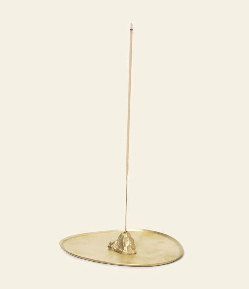 ferm Living Stone Incense Burner Brass 1 666x1024 1