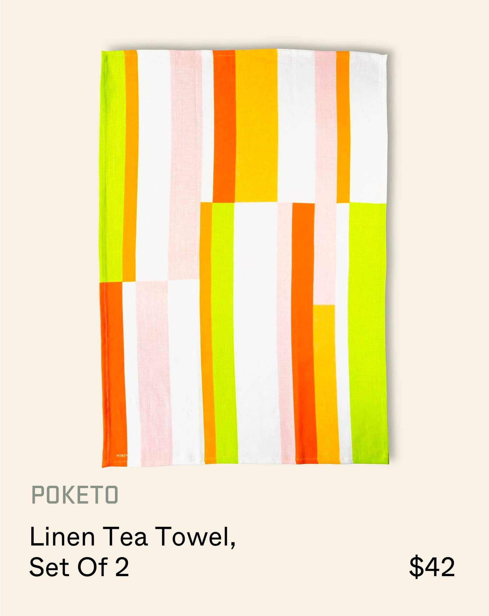 Stacked Store Poketo Linen Tea Towel