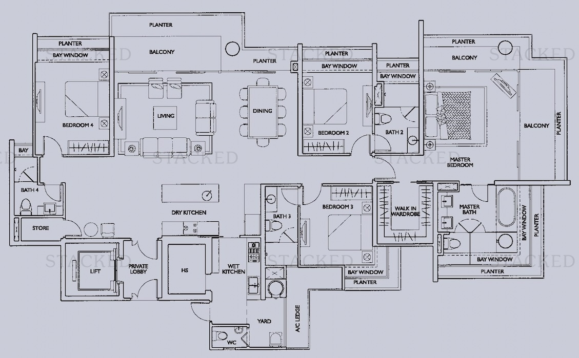 cityvista residences 4 bedroom 2626 sqft