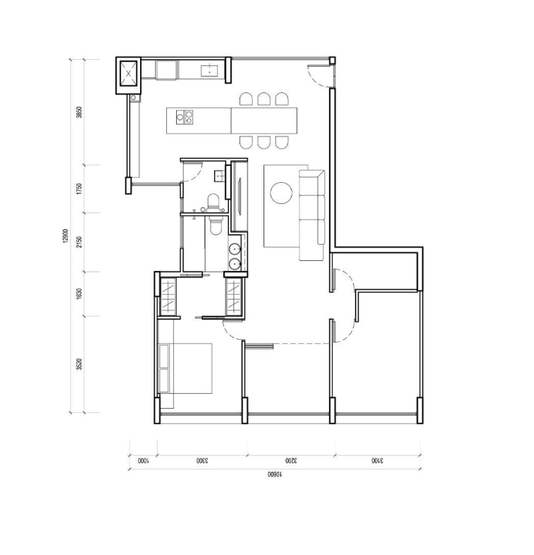 Current floor plan of the 35-year-old HDB flat after its Japanese-Korean minimalist renovation