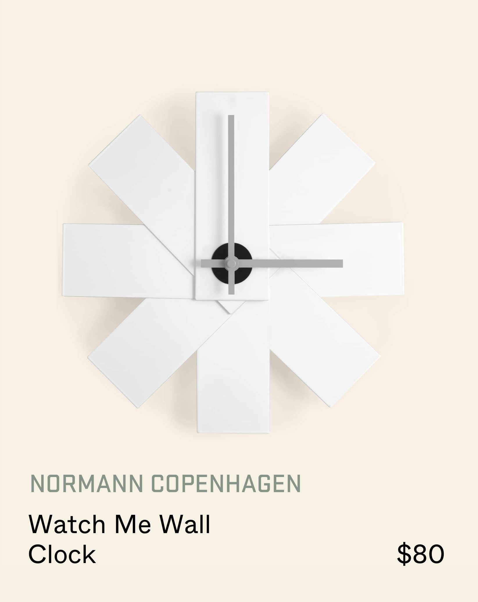 Stacked Store NORMANN COPENHAGEN Watch Me Wall Clock