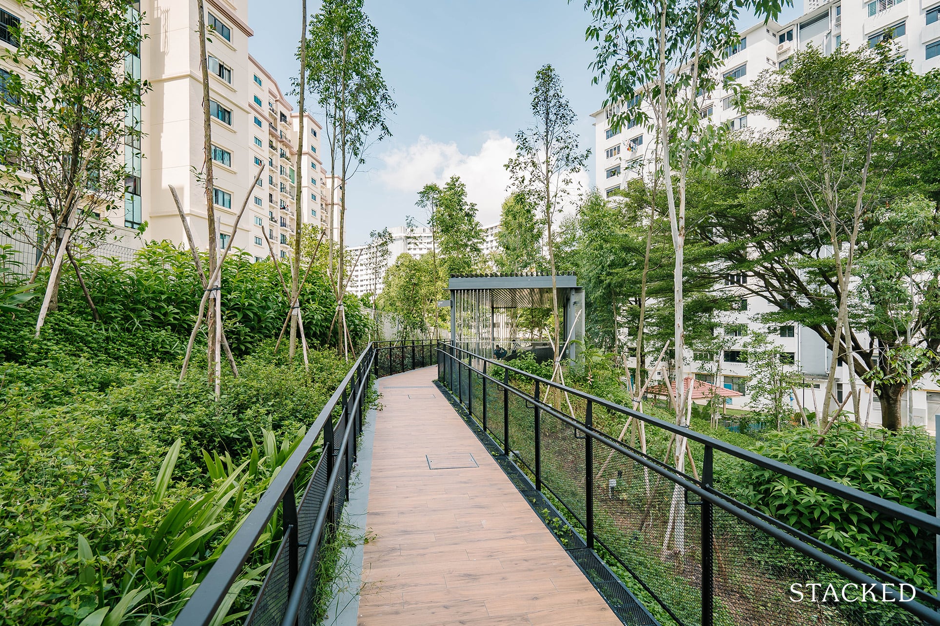 The Stirling Residences garden pathway
