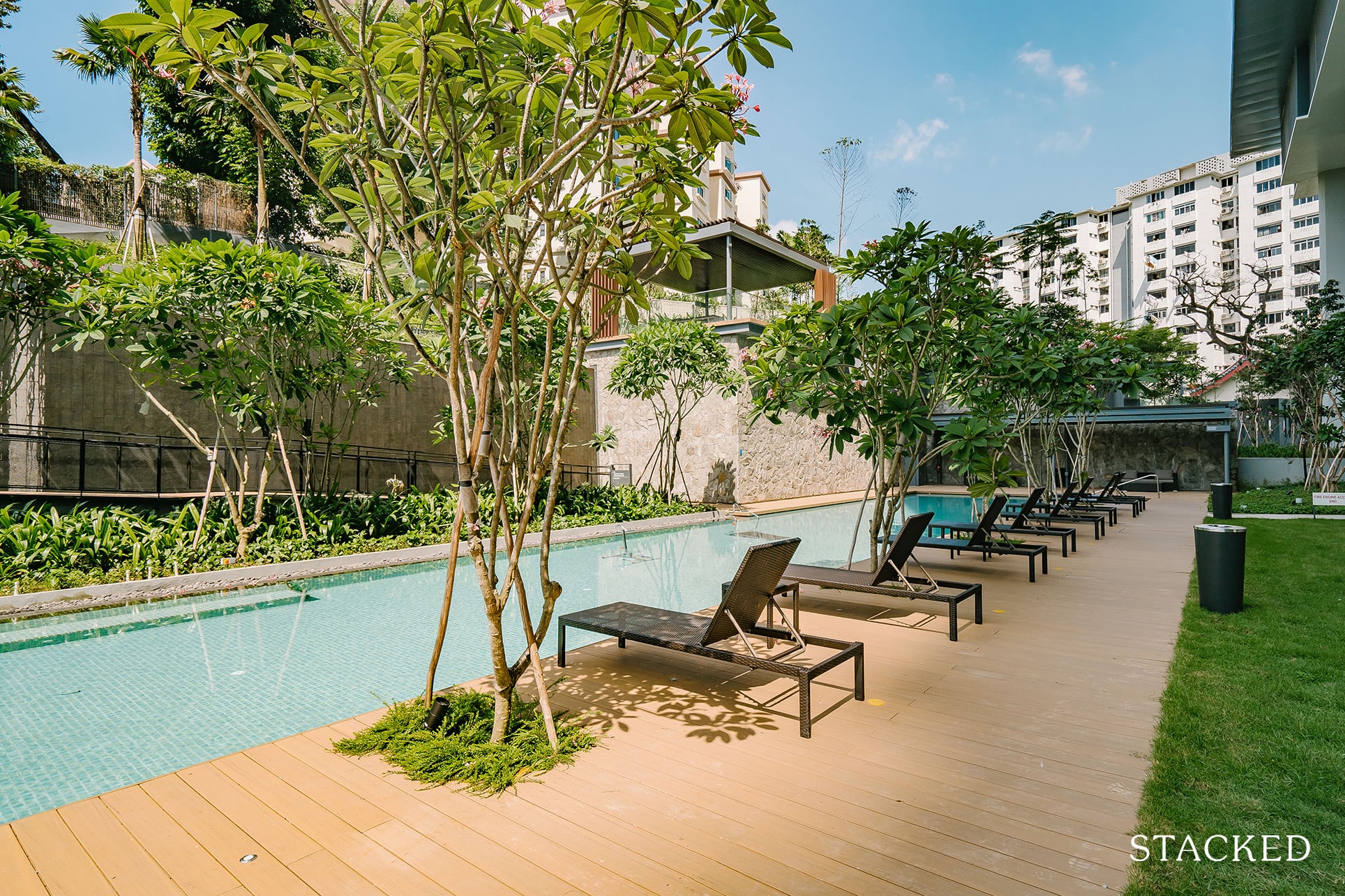 The Stirling Residences pool deck