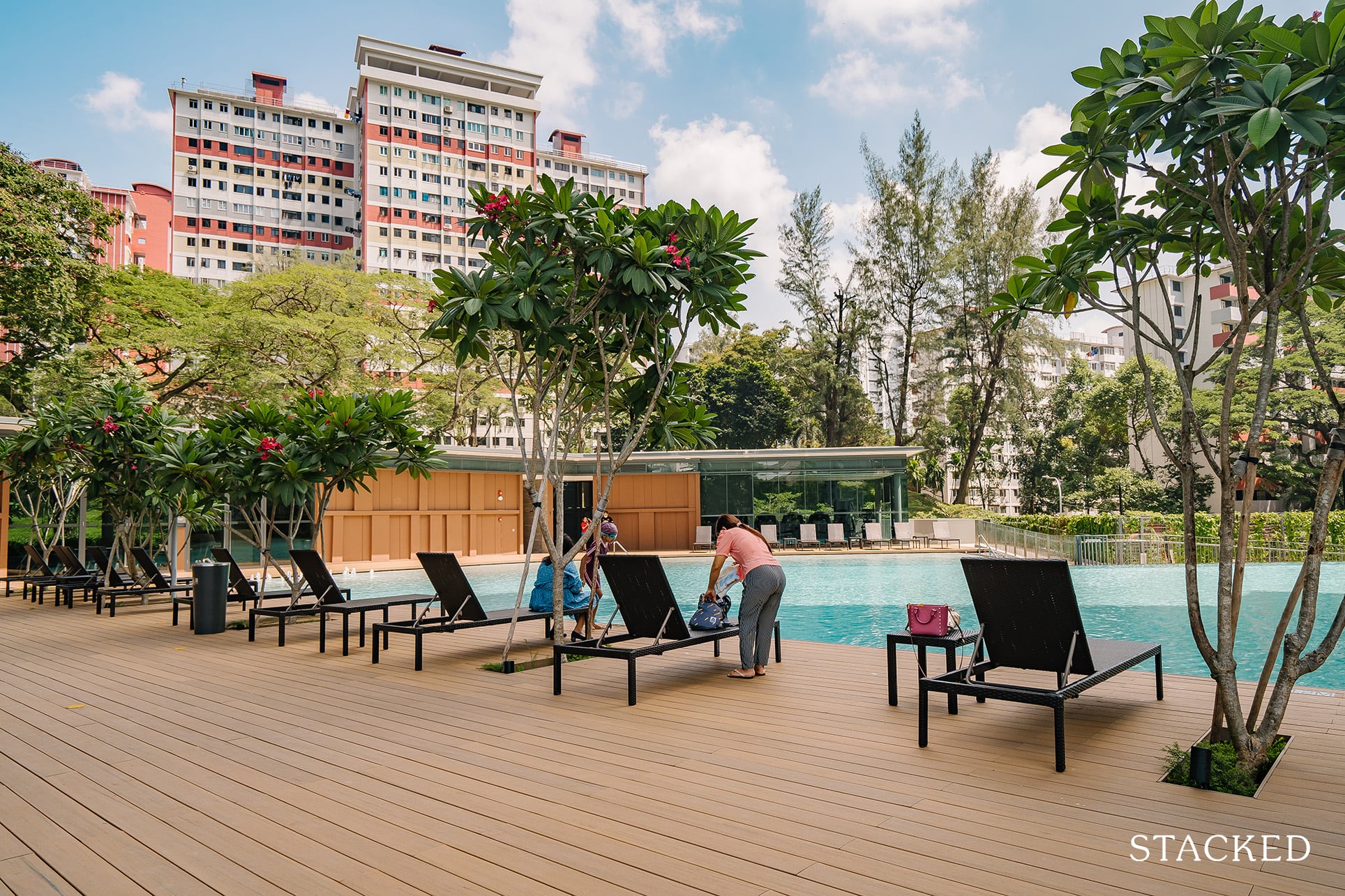 The Stirling Residences 50m lap pool deck