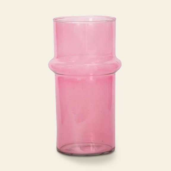 Urban Nature Culture Vase Recycled Glass Pink Pink 1