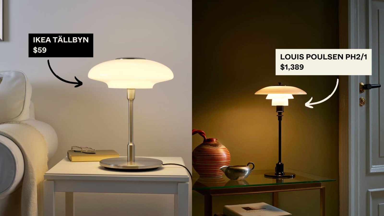 IKEA TALLBYN vs LOUIS POULSEN