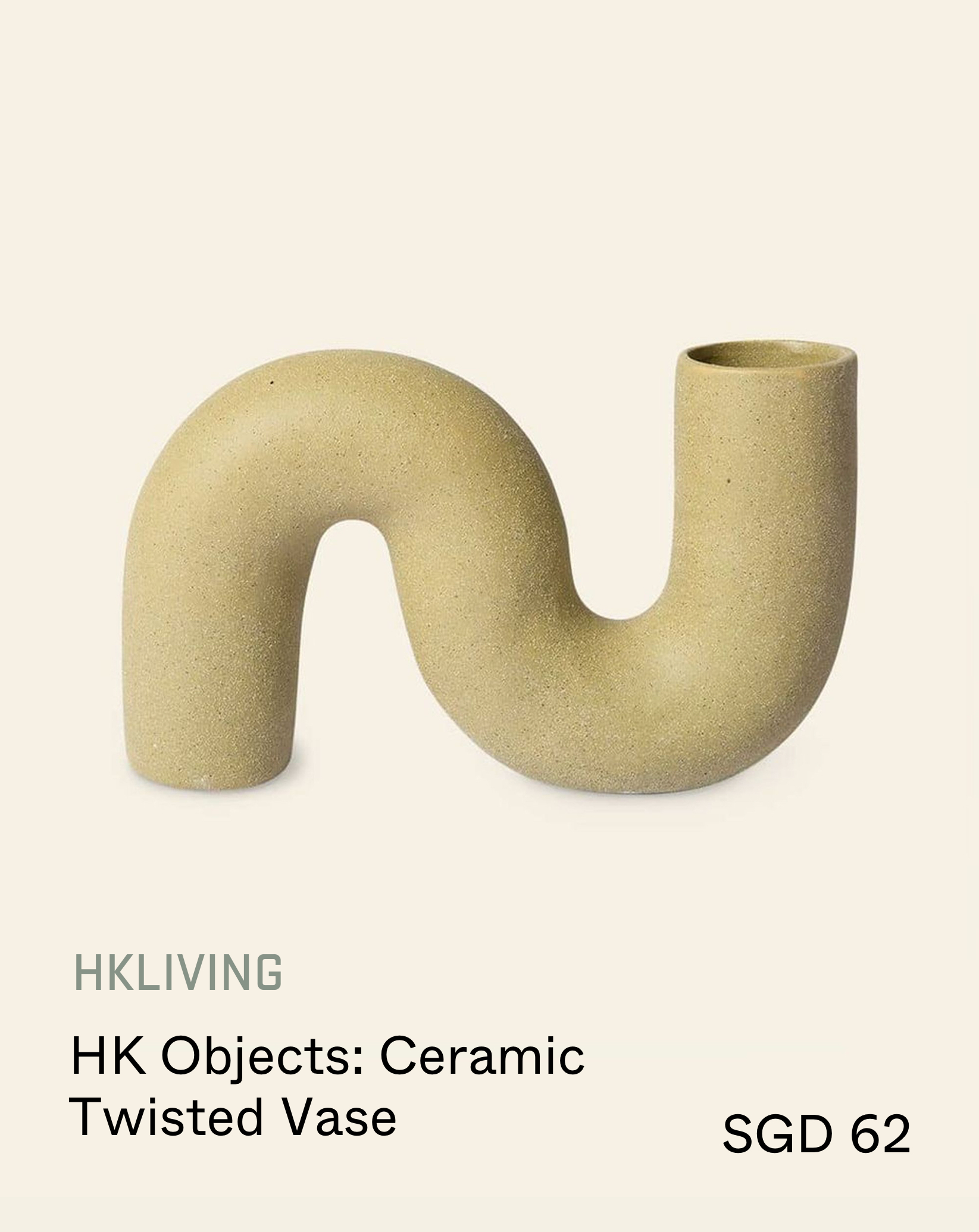 Stacked Store HKLIVING HK Objects: Ceramic Twisted Vase