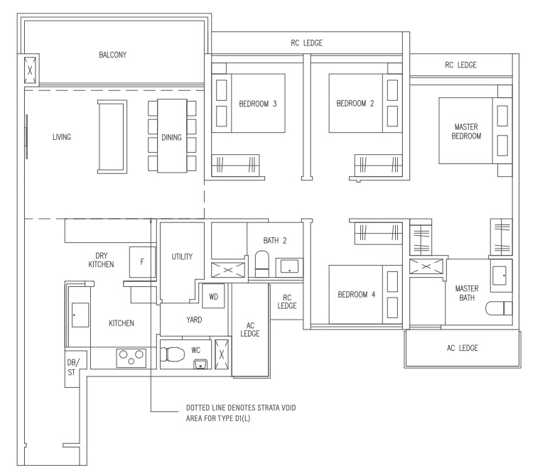 The Botany 4 bedroom floor plan