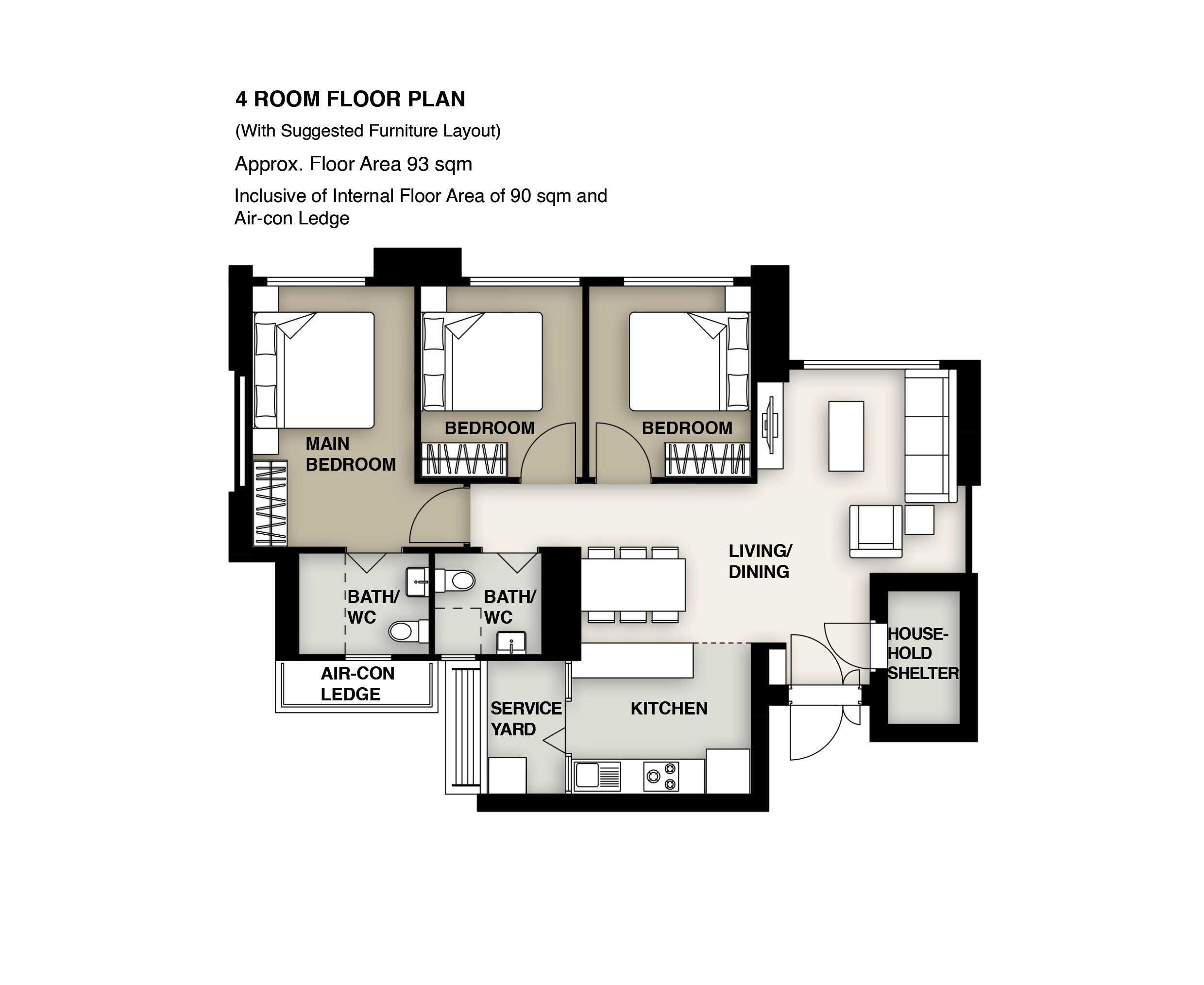 Rajah Summit 4 Room Floor Plan