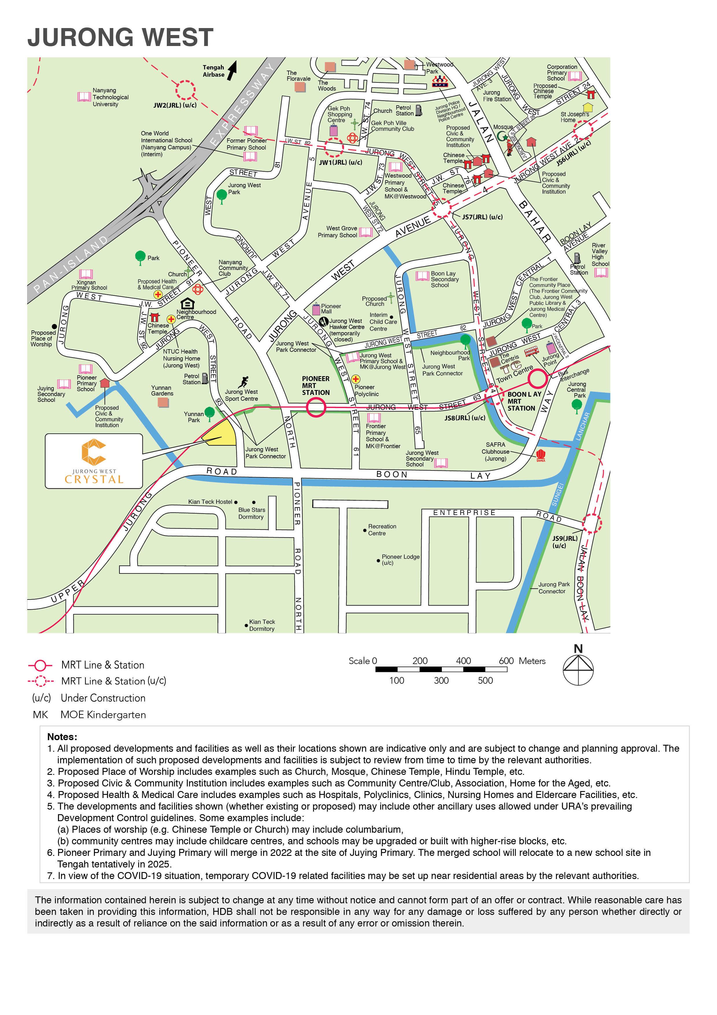 Jurong West Crystal Location Plan