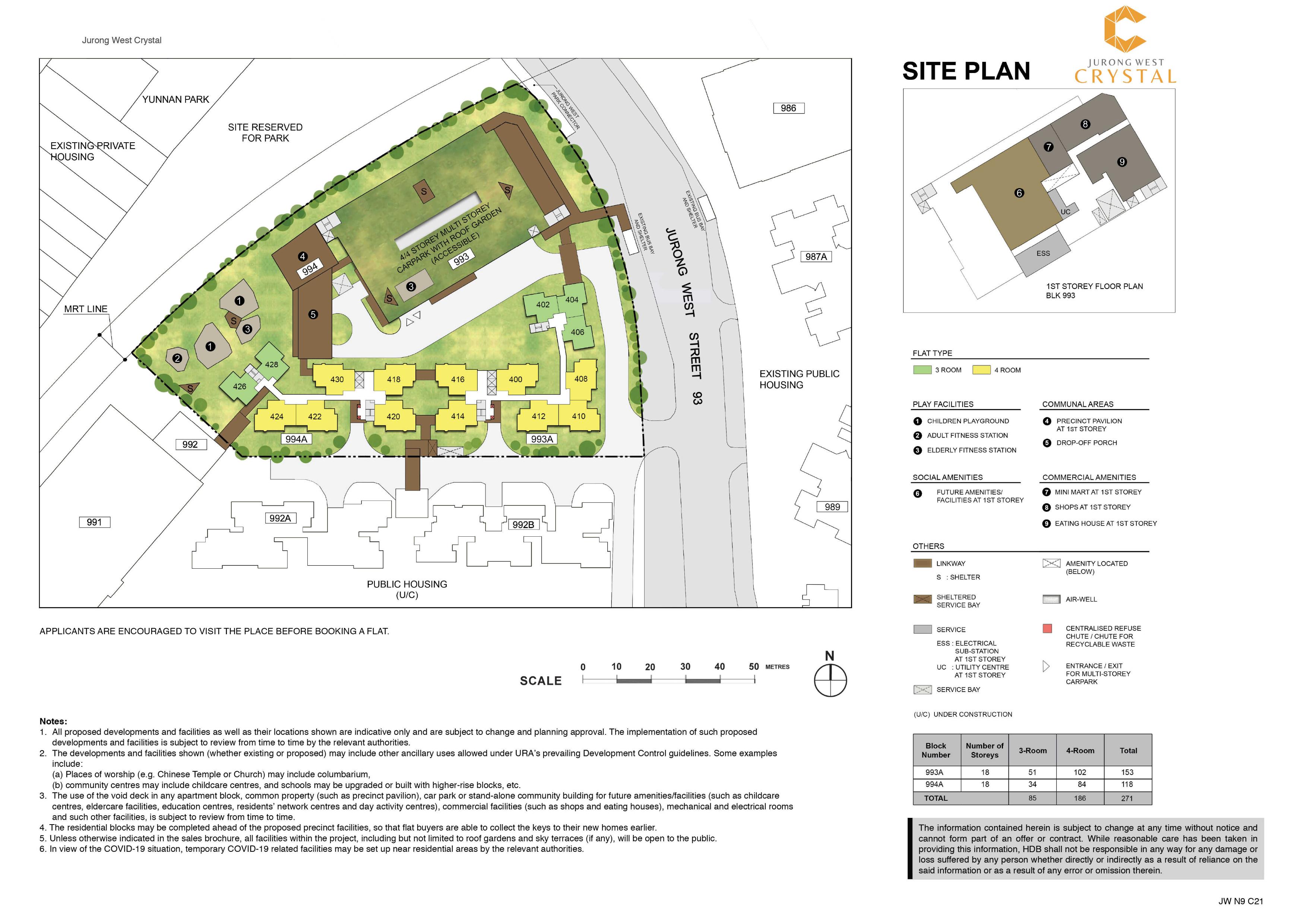 Jurong West Crystal Site Plan