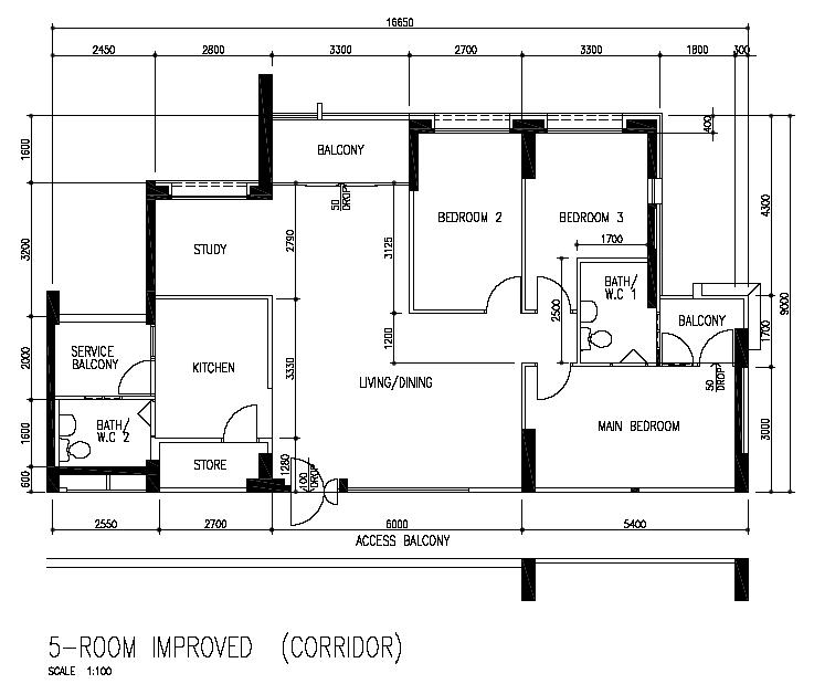 bedok hdb 3 balconies