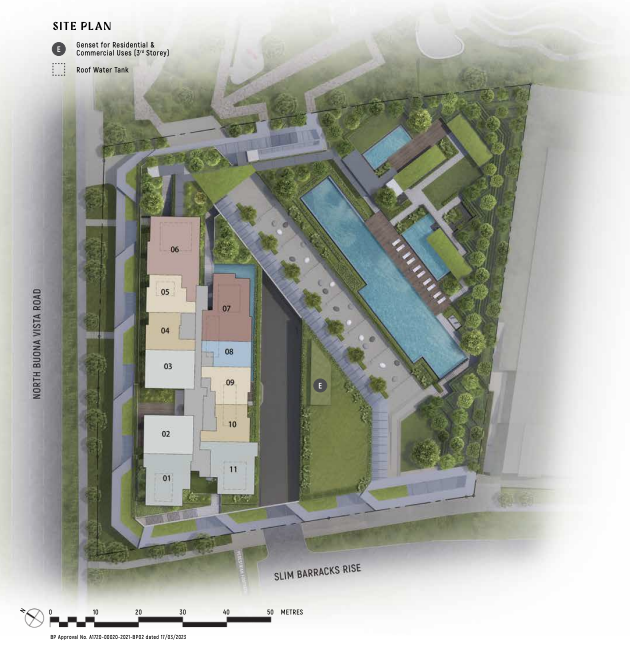 Blossoms by the Park residential site plan