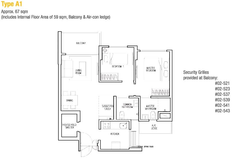 parkland residences dbss 3 room flat