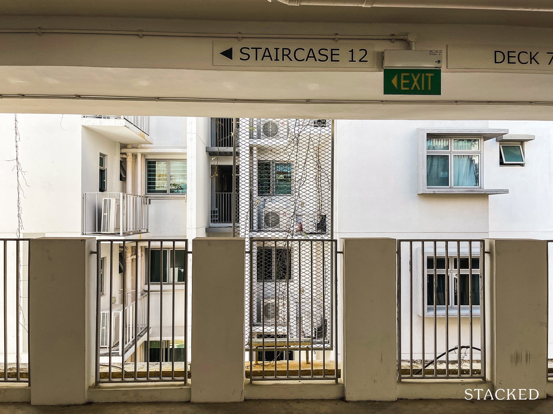 Parkland Residences DBSS staircase signage