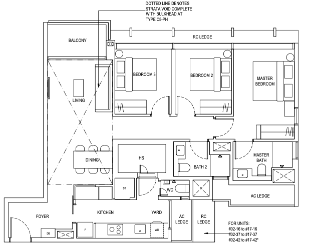 the continuum 3 bedroom floorplan