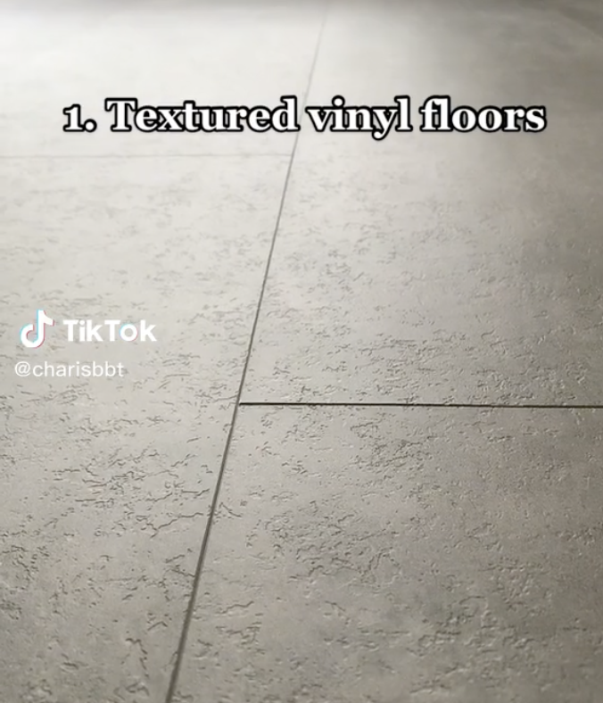 textured vinyl floors