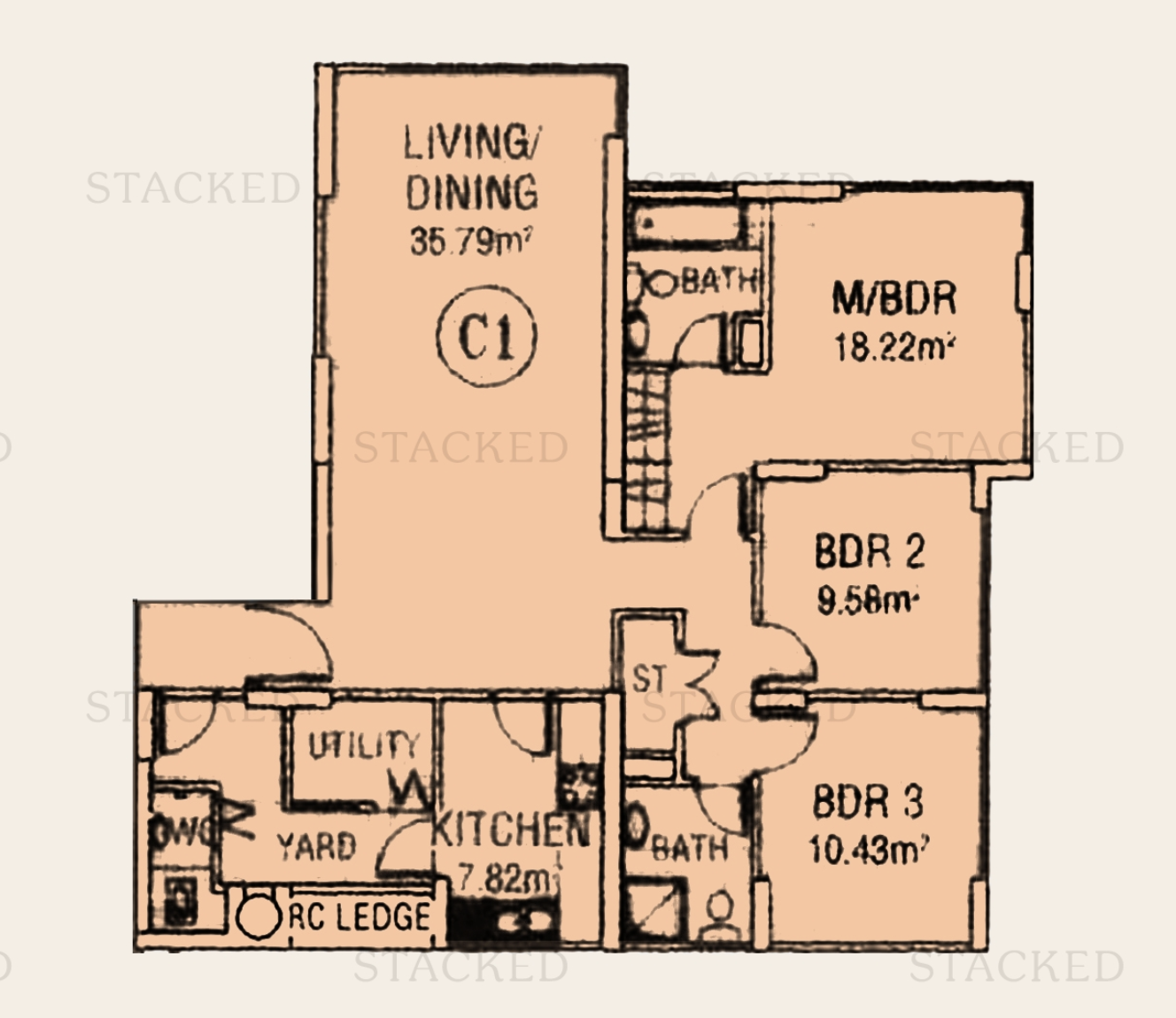 central green floor plan