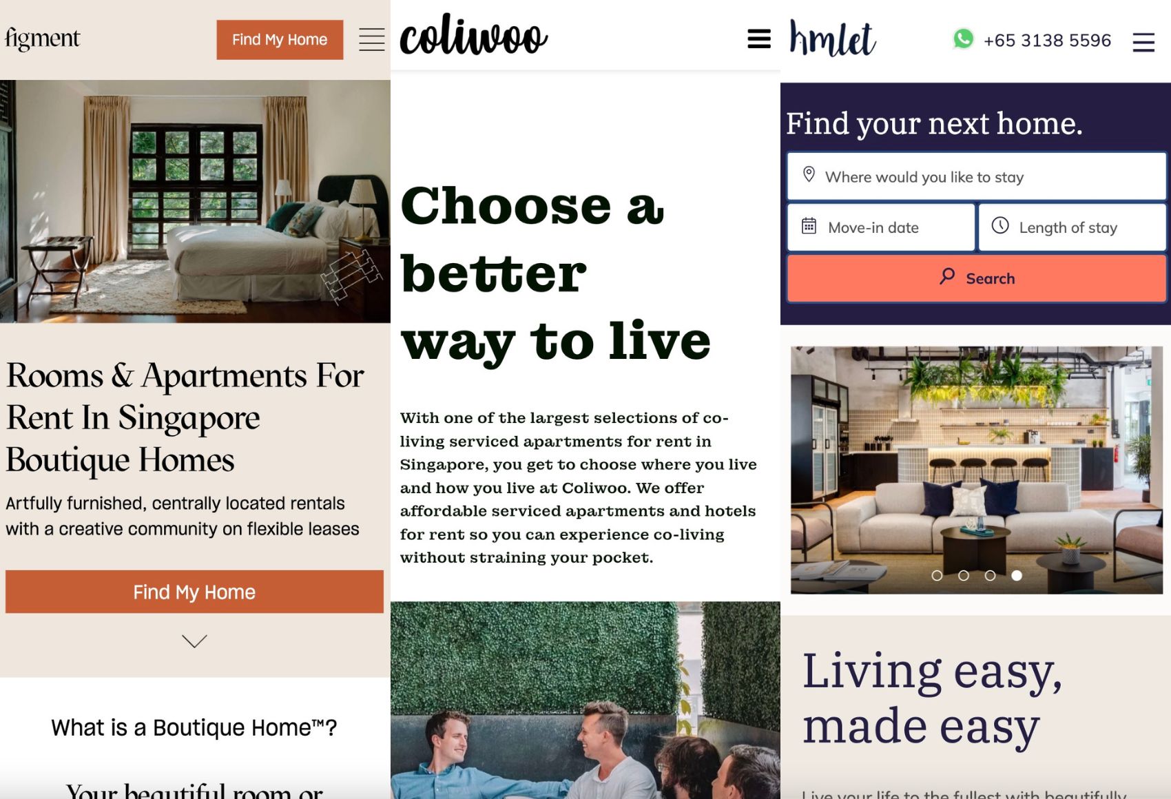 co living websites singapore