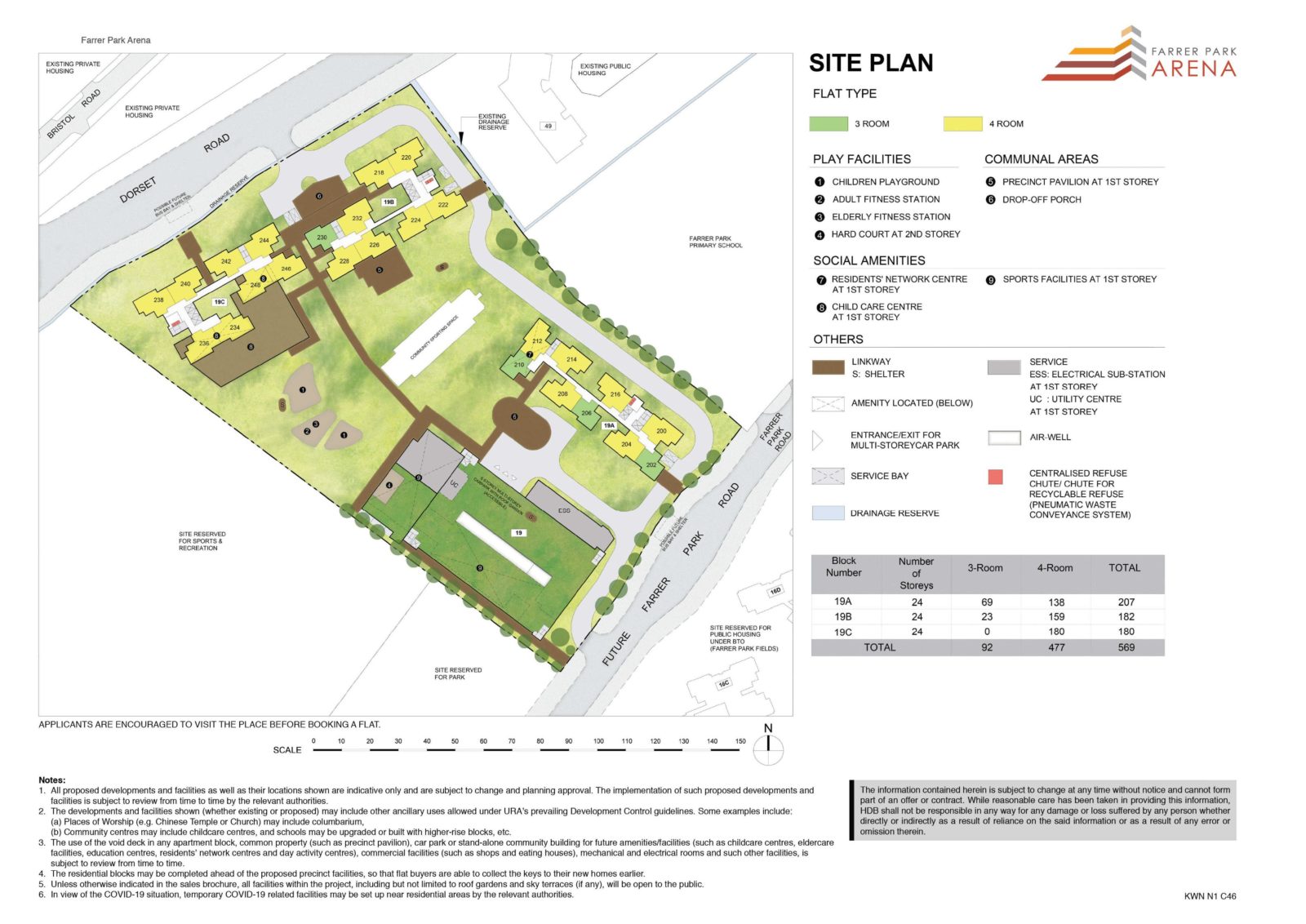 Farrer Park Arena Site Plan
