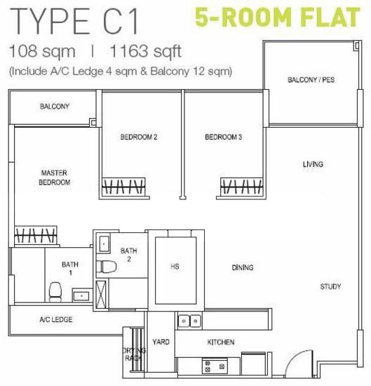 Centrale 8 At Tampines 5 Room Flat