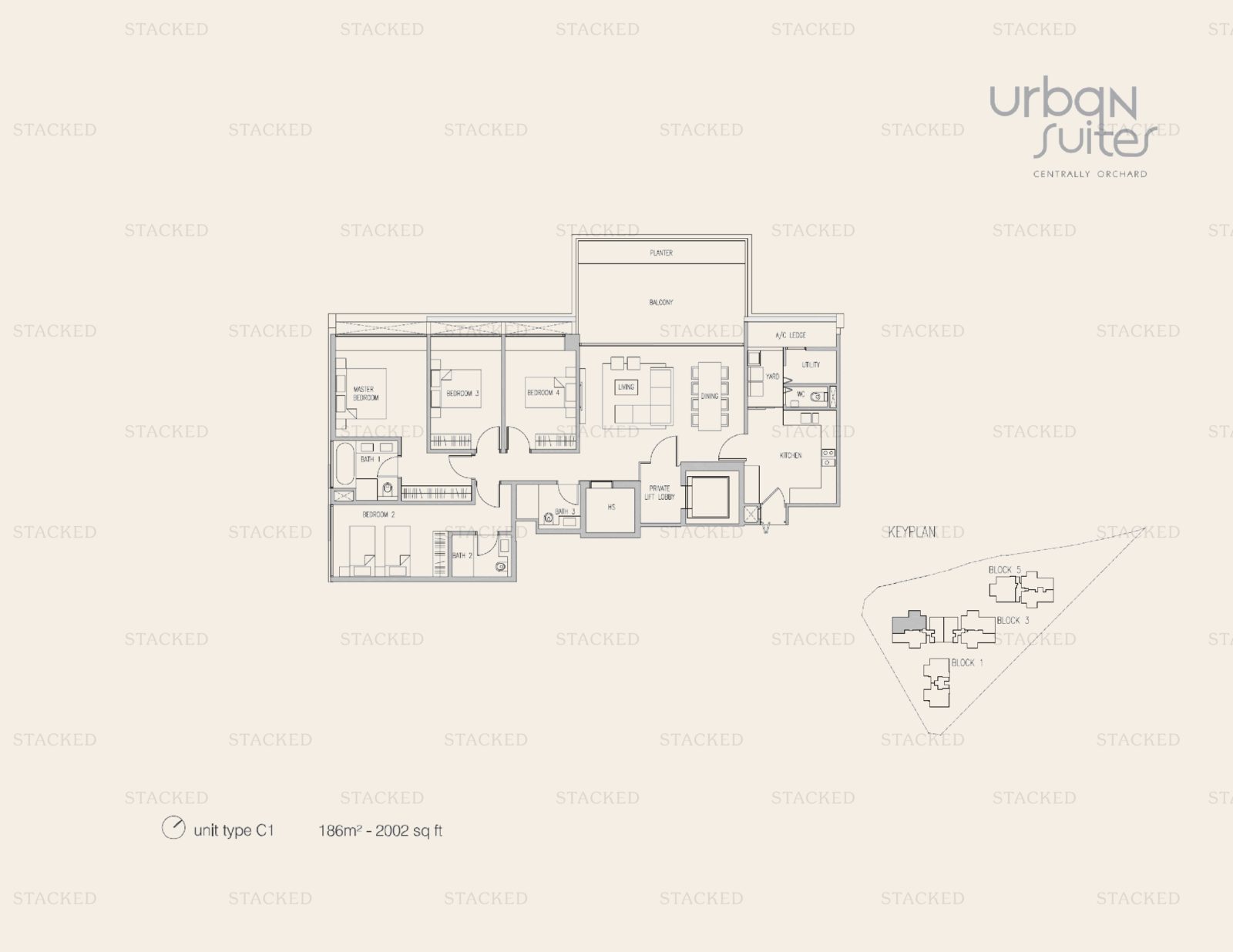 Urban Suites floor plan 1