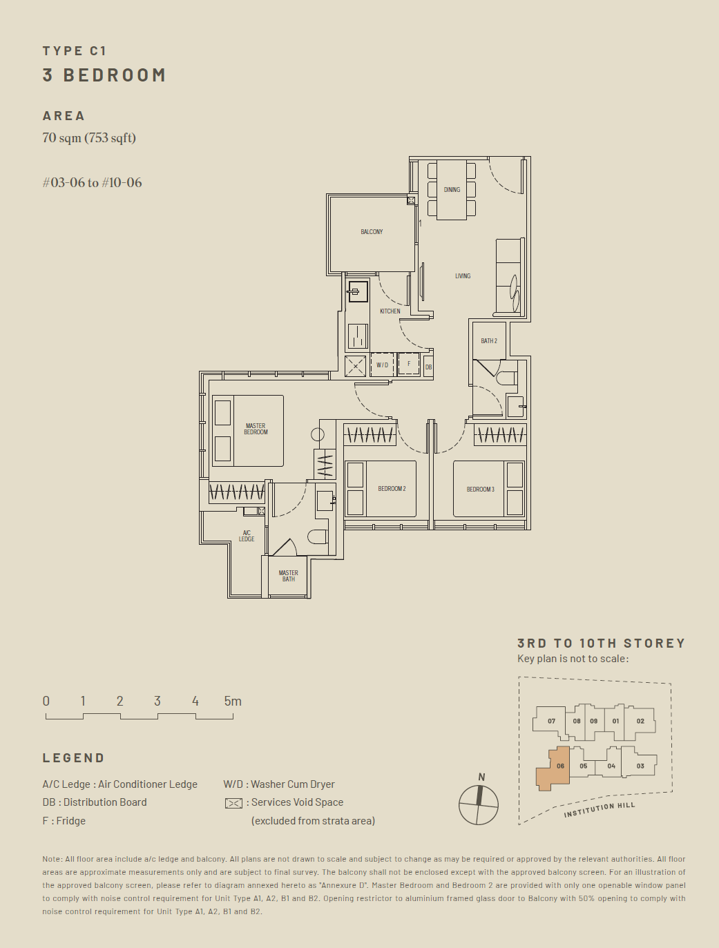 hill house 3 bedroom unit