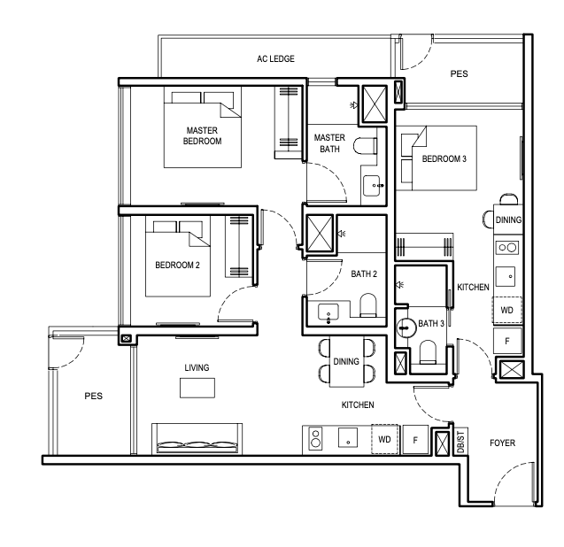 grand dunman 3 bedroom DK