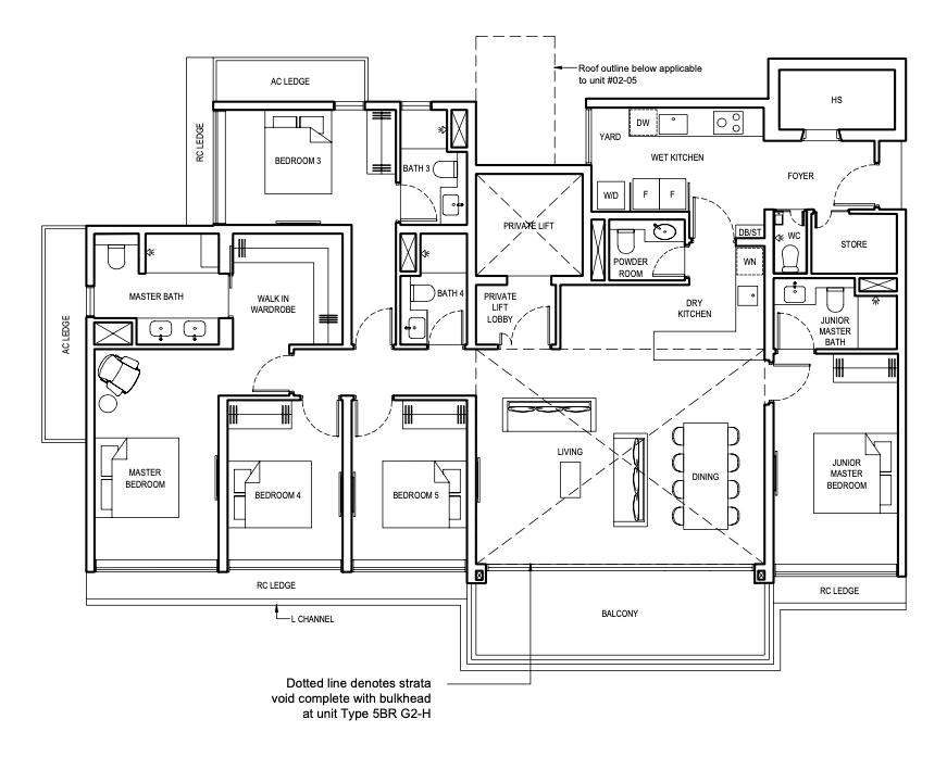 grand dunman 5 bedroom floorplan