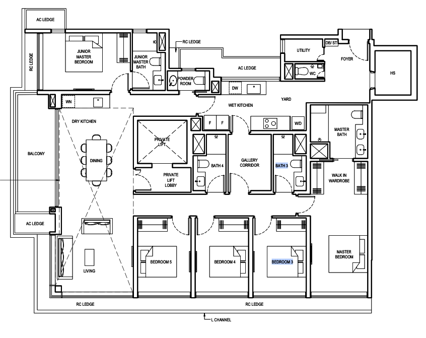 grand dunman 5 bedroom floorplan 1