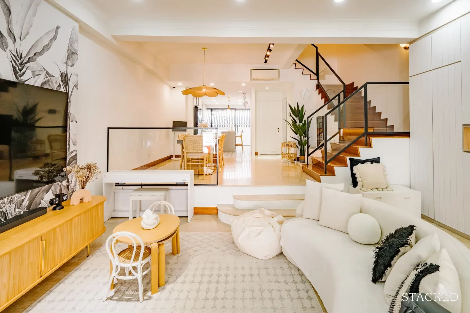 From HDB To Landed Home: A Renovation Journey Of A 20-Year-Old House Into A Colonial Black And White Home