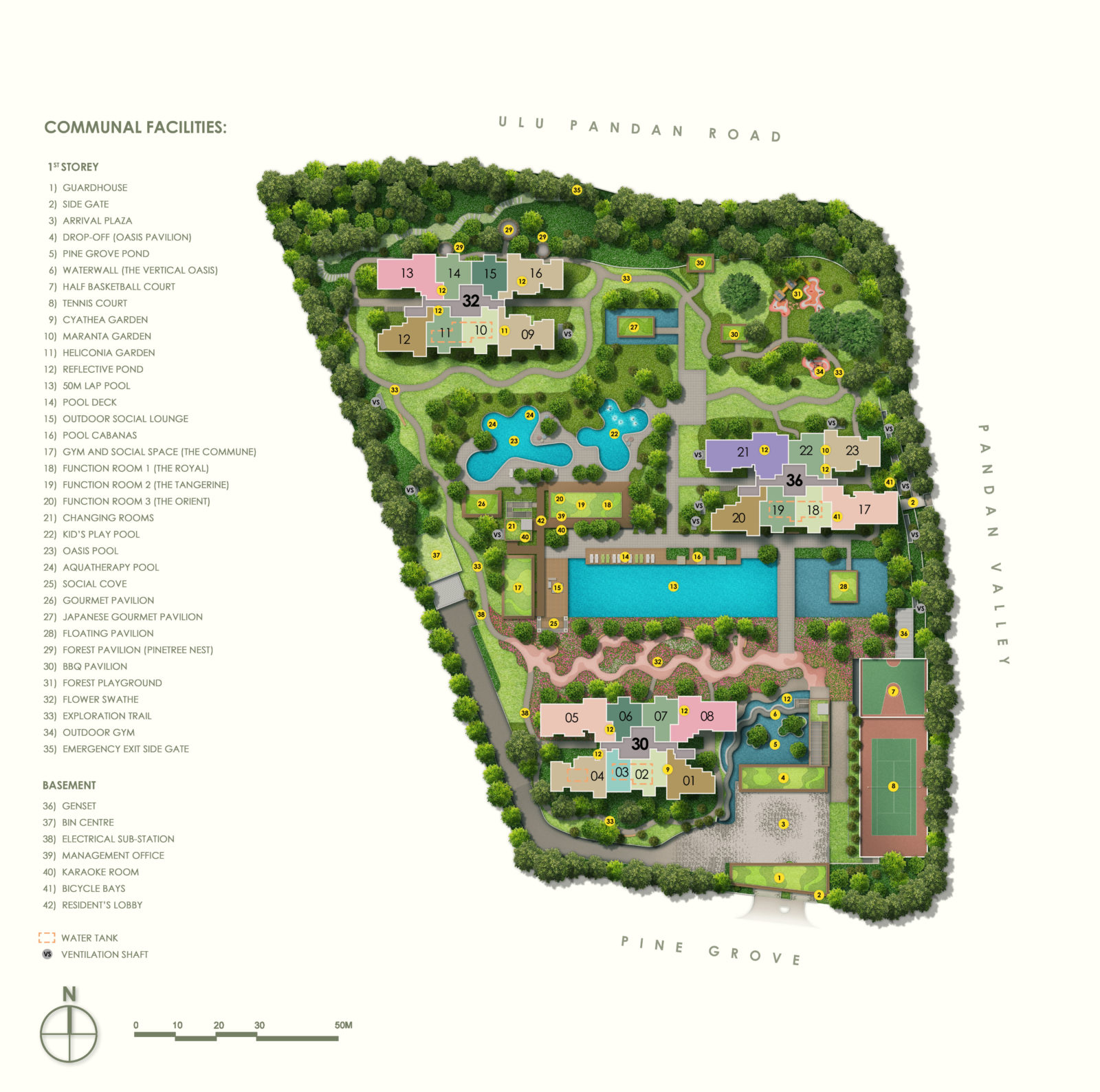 Pinetree Hill site plan