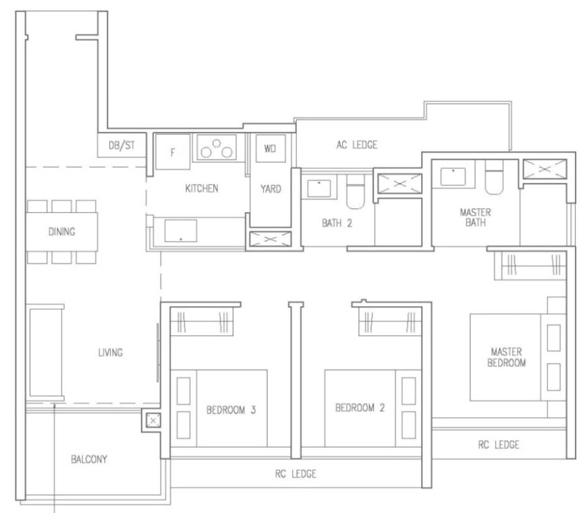 The Botany At Dairy Farm 3 Bedroom