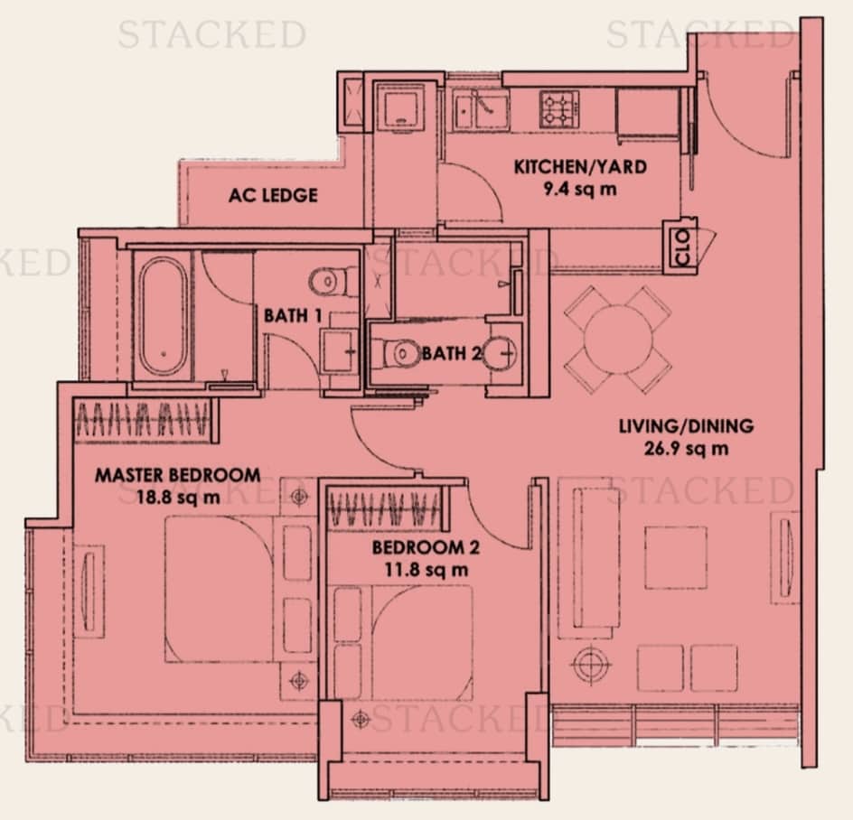 City Square Residences 2 Bedroom