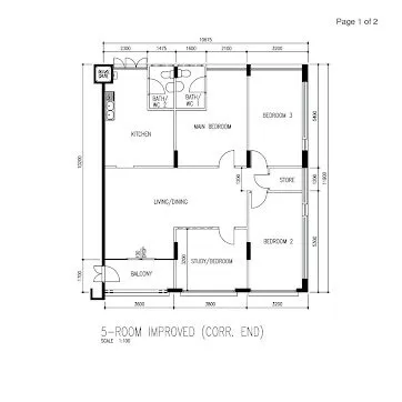 hdb floorplan before edited