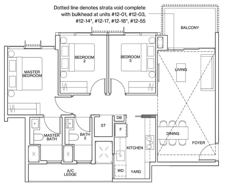 ki residences 3 bedroom