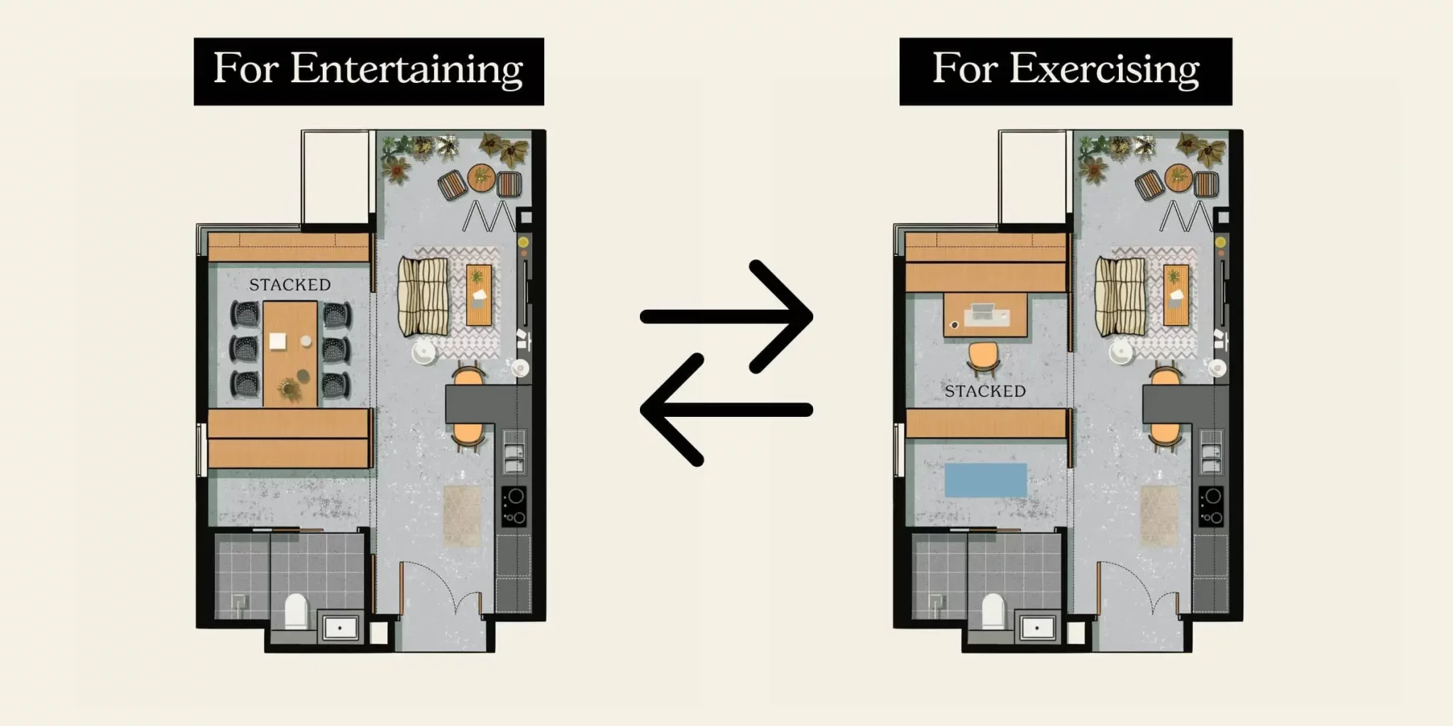 Stacked Featured Image 4 Creative Space-Saving Ideas For A 1-Bedroom Condo Layout